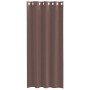 Cortinas de gasa con ojales 2 uds marrón 140x245 cm
