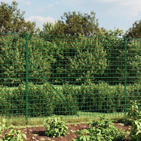Drahtzaun mit grünem Flansch 2x10 m von vidaXL, Zaunpaneele - Ref: Foro24-154166, Preis: 110,76 €, Rabatt: %