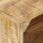 Mesita de noche de madera de mango rugosa 40x30x50 cm
