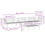 Set de sofás de palets de jardín 4 pzas madera maciza de acacia en Sofás de exterior | Comprar online en Foro24