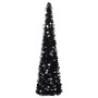 Árbol de Navidad artificial emergente PET negro 150 cm