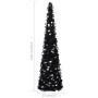 Árbol de Navidad artificial emergente PET negro 150 cm