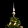 Árbol de Navidad artificial con bisagras 150 LED y bolas 150 cm