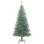 Árbol de Navidad artificial con 300 LED bolas y nieve 210 cm