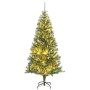 Árbol de Navidad artificial con 300 LED bolas y nieve 240 cm
