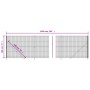 Drahtzaun mit grünem Flansch 1,8x10 m von vidaXL, Zaunpaneele - Ref: Foro24-154149, Preis: 113,91 €, Rabatt: %