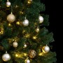 Árbol de Navidad artificial con bisagras 300 LED y bolas 180 cm