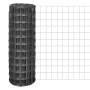 Euro Valla acero gris 10x1,5 m