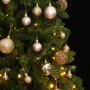 Árbol de Navidad artificial con bisagras 300 LED y bolas 270 cm