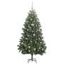 Árbol de Navidad artificial con bisagras 300 LED y bolas 270 cm
