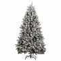 Árbol de Navidad artificial con bisagras 300 LED y bolas 240 cm
