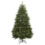 Árbol de Navidad artificial con bisagras 300 LED y bolas 270 cm