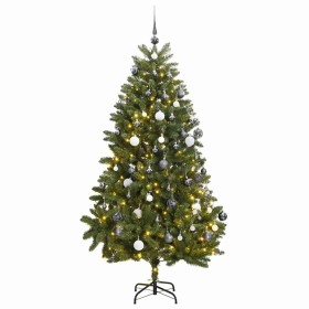 Árbol de Navidad artificial con bisagras 300 LED y bolas 300 cm