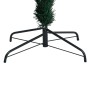 Árbol de Navidad artificial y soporte verde fibra óptica 180 cm