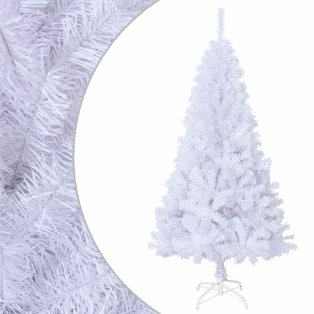 Árbol de Navidad artificial con ramas gruesas PVC blanco 150 cm