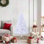 Árbol de Navidad artificial con ramas gruesas PVC blanco 150 cm