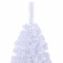 Árbol de Navidad artificial con ramas gruesas PVC blanco 150 cm