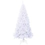 Árbol de Navidad artificial con ramas gruesas PVC blanco 210 cm