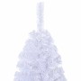Árbol de Navidad artificial con ramas gruesas PVC blanco 210 cm