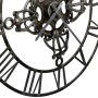 Reloj de pared de metal plateado 78 cm
