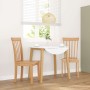 Sillas de comedor 2 uds madera maciza natural caucho