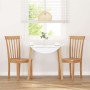 Sillas de comedor 2 uds madera maciza natural caucho