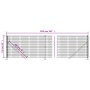 Drahtzaun mit grünem Flansch 1,1x25 m von vidaXL, Zaunpaneele - Ref: Foro24-154154, Preis: 161,84 €, Rabatt: %