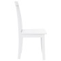Sillas de comedor 2 unidades madera maciza de caucho blanco