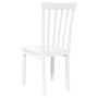Sillas de comedor 2 unidades madera maciza de caucho blanco