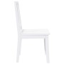 Sillas de comedor 2 unidades madera maciza de caucho blanco