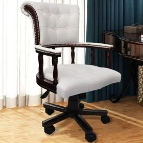 Silla de oficina giratoria blanca de vidaXL, Sillas de oficina - Ref: Foro24-20041, Precio: 275,24 €, Descuento: %