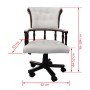 Silla de oficina giratoria blanca de vidaXL, Sillas de oficina - Ref: Foro24-20041, Precio: 280,31 €, Descuento: %