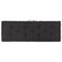 Cojines para muebles de palets 2 unidades algodón negro