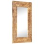 Espejo tallado a mano madera maciza de mango 80x50x2,5 cm
