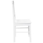 Sillas de comedor 2 unidades madera maciza de caucho blanco