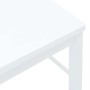 Sillas de comedor 2 unidades madera maciza de caucho blanco