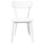 Sillas de comedor 2 unidades madera maciza de caucho blanco
