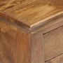 Mesita de noche de madera maciza de mango 28x28x46 cm