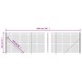 Wire fence with anthracite gray flange 1.4x10 m by vidaXL, fence panels - Ref: Foro24-154323, Price: 77,75 €, Discount: %