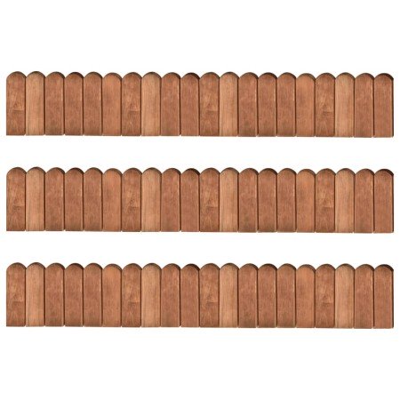 Rollos de borde de jardín 3 uds madera pino impregnada 120 cm en Ribetes y bordes para jardín | Comprar online en Foro24