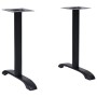 Patas para mesa de bistró  2 uds. Hierro fundido negro 61x8x72cm en Patas para mesas | Comprar online en Foro24