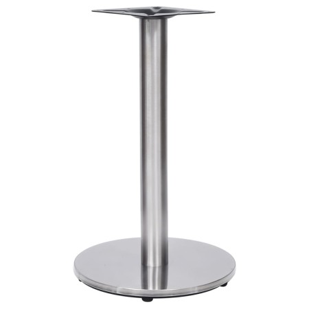Pata de mesa de bistró plateada Ø45x72 cm acero inoxidable