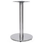 Pata de mesa de bistró plateada Ø45x72 cm acero inoxidable