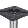 Pata de mesa de bistró plateada Ø45x72 cm acero inoxidable