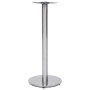 Pata de mesa de bistró acero inoxidable plateado Ø45x107 cm