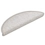 Alfombrillas autoadhesivas sisal 15 uds platina 56x17x3 cm
