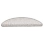 Alfombrillas autoadhesivas sisal 15 uds platina 56x17x3 cm