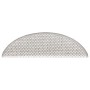 Alfombrillas autoadhesivas sisal 15 uds platina 56x17x3 cm