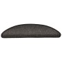Alfombra autoadhesiva escalera sisal 15 uds antracita 56x17x3cm
