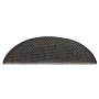 Alfombra autoadhesiva escalera sisal 15 uds antracita 56x17x3cm